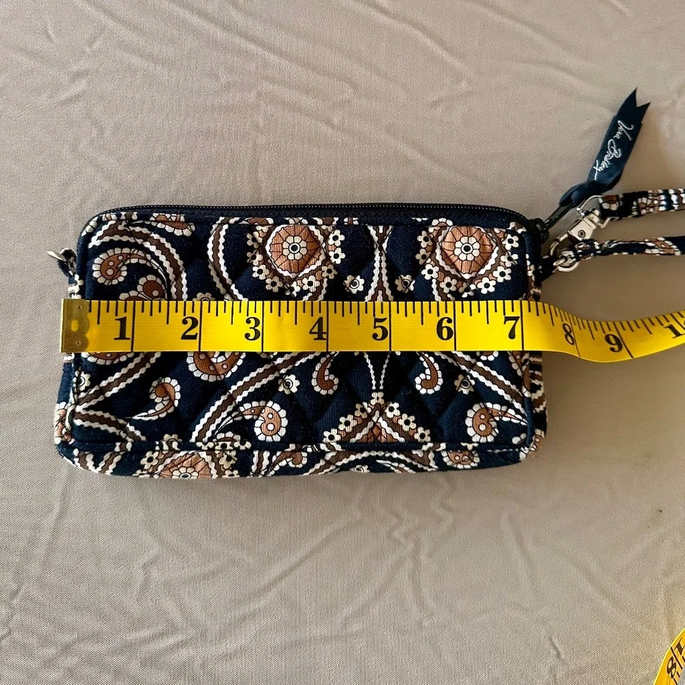 Vera Bradley Caffe Latte Zip-Around Cellphone Wallet Wristlet - Picture 8 of 9